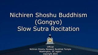 Nichiren Shoshu Buddhism  Gongyo  Sutra Recitation Myosenji Temple Official version [upl. by Butch983]