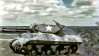 World War 2 Tank Destroyer Boot Camp Restored Color 1943 [upl. by Sholley]