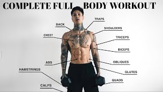 Complete 10 Min Full Body Workout  Dumbbells Only [upl. by Ecneralc72]