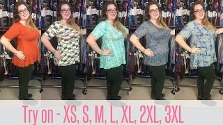 LuLaRoe Perfect T Fit Video and Try On Extra Small through Plus Sizes [upl. by Eicnarf]