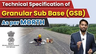 What is GSB   Technical Specification Of GSB  Granular Sub Base as per Morth  GSB in road work [upl. by Shanleigh]