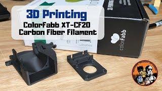 3D Printing ColorFabb XTCF20 Carbon Fiber Filament [upl. by Armilda943]