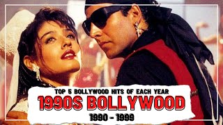 Top 5 Bollywood Hits Of Each Year 1990  1999 [upl. by Franciska]