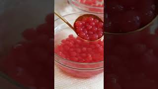 Popping Boba Semangka Segar dan Popping Resep Viral TikTok  Dessert Unik tasyi boba tasyifood [upl. by Larual]