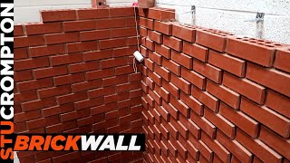 Bricklaying  Brick Wall Design Cool Effect [upl. by Gallenz]