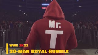 WWE 2K22  30man Royal Rumble  110 [upl. by Kwei]