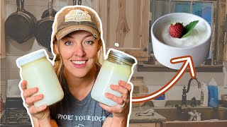 The EASY Way to Make Homemade Yogurt with fewer dishes [upl. by Stoll697]