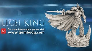 Lich King 3D Printing Model Kit  Presentation by Gambody [upl. by Tevis]