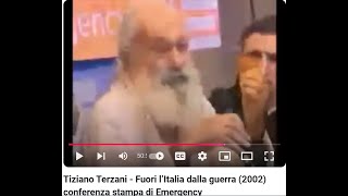 Tiziano Terzani  Fuori lItalia dalla guerra 2002 [upl. by Yerocaj]