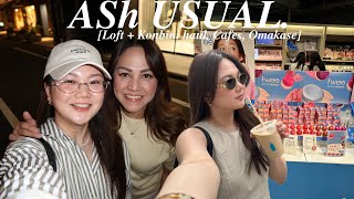 AShUSUAL LOFT amp KONBINI HAUL CAFES  OMAKASE IN TOKYO 🇯🇵 ASHLEY SANDRINE [upl. by Riancho]