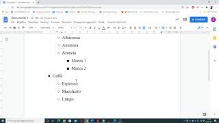 Elenchi numerati e puntati di Google Documenti [upl. by Ojyllek]