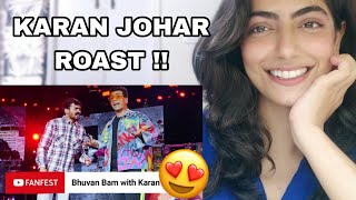 BBKiVines Titu Talks  Bhuvan Bam with Karan Johar  YouTube FanFest  Reaction [upl. by Nolyat875]