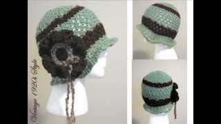 Vintage Style Crochet Cloche Hats [upl. by Glynis]