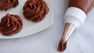 The PERFECT Chocolate Buttercream Recipe  How To Make The Best Chocolate Buttercream Frosting [upl. by Quincy951]