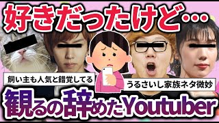 【有益2ch】このYoutubeチャンネルよく観ていたけど…もう観なくなったユーチューバー教えてｗ【ガルちゃん】 [upl. by Konikow]