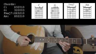 Calum Scott  Dancing On My Own EASY Guitar Tutorial [upl. by Zetra]