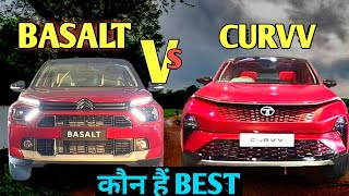 Tata CURVV vs Citroen Basalt COMPARISON WHICH IS BETTER [upl. by Ocin]