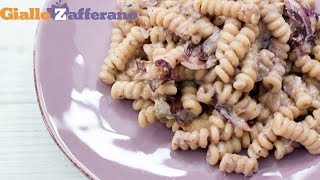 Fusilli alla crema di radicchio  Ricetta in 1 minuto [upl. by Sira]