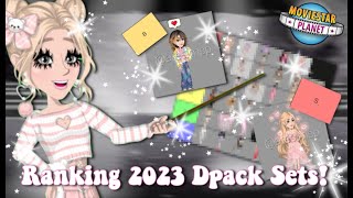 Ranking All 2023 MSP DPACK SETS  MovieStarPlanet [upl. by Noreht]