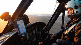 Morning sunrise in the UH1H HUEY [upl. by Briney294]