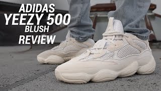 ADIDAS YEEZY 500 BLUSH REVIEW [upl. by Romina]