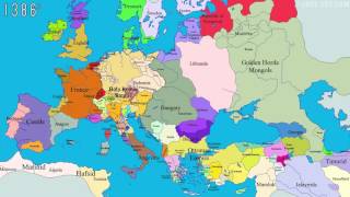 1000 Years Time Lapse Map of Europe [upl. by Aloin266]