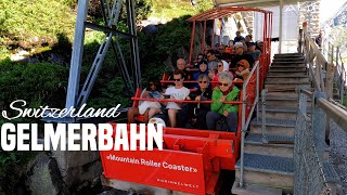 Gelmerbahn Mountain Roller Coaster Grimselwelt Switzerland  4K 60fps Video [upl. by Weissman]