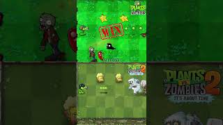 Pvz vs Pvz 2  Mega Gatling Pea amp Doom Shroom Vs zombies shorts [upl. by Eirb]