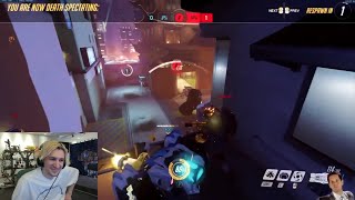 xQc reacts to Himself throwing his Old Overwatch Games [upl. by Aennil]