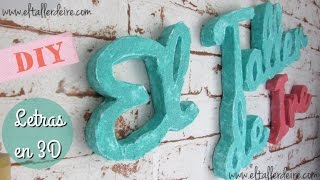 Cómo hacer letras o carteles en 3D [upl. by Caassi]