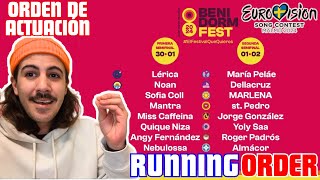 🇪🇦 ¿Quién pasará a la Final del Benidorm Fest 2024 Orden de actuación Spain Eurovision 2024 [upl. by Jillian]