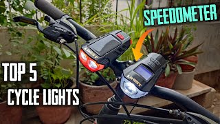 Top 5 best Cycle lights in India Online on Amazon⚡best cycle light and horn under 1000 🔥🔥 [upl. by Hgielra]