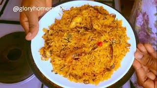 Nigeria Concoction Native Jollof Rice Recipe  Palm Oil Rice With No Tomatoes  Glory Homemaker [upl. by Lenssen38]