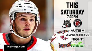 Rockford IceHogs SuperheroAutism Awareness Night 121 [upl. by Silrak]