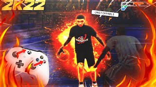 HOW TO MOMENTUM DRIBBLE SPAM ON NBA 2K22 W HANDCAM MOMENTUM CROSSOVER TUTORIAL 2K22 BEST SIGS [upl. by Mcmurry]