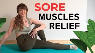 12 min restorative Yoga for SORE MUSCLES  Relief amp Relaxation [upl. by Reave]