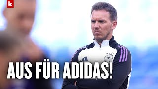 Nagelsmann äußert sich zum kontroversen AusrüsterWechsel  Frankreich  Deutschland [upl. by Hamid]