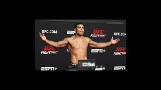 Paulo Costa MAKES WEIGHT at 2045 pounds for UFC Fight Night 196  shorts [upl. by Ettenaj]