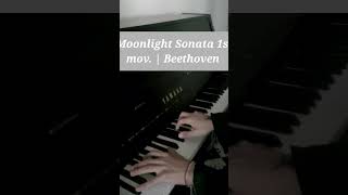 Moonlight Sonata 1st mvt  Beethoven 🌕  Naël Monteleone piano music beethoven youtubeshorts [upl. by Auj]