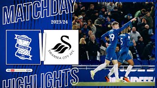 Birmingham City 22 Swansea City  Extended Sky Bet Championship highlights [upl. by Hidie]