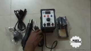 Unboxing 2 in 1 Soldering and SMD rework station Rebranded Atten 8586 [upl. by Schluter40]