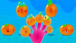 Orange doigt famille  Comptines  Nursery Rhymes  Educational Video  Orange Finger Family [upl. by Sydel]