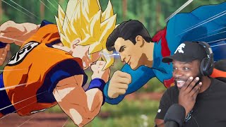 MANGA OR COMICS Goku Vs Superman Death Battle REACTION [upl. by Nivahb]