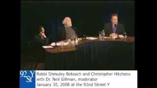 Christopher Hitchens and Rabbi Shmuley Boteach Debate on God [upl. by Driskill]