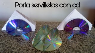 Porta servilletas con CD [upl. by Ecar833]