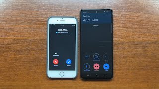 Apple iPhone 6S vs Samsung Galaxy A52 SkyPhone App Incoming amp Outgoing Voice amp Video Calls [upl. by Ecirtac]