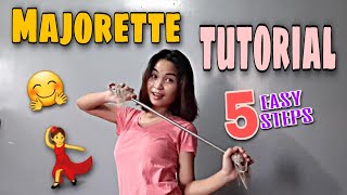 5 BASIC STEPS ON TWIRLING A BATON  PART 1 NALYN VLOGS [upl. by Neztnaj667]