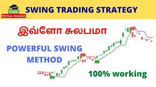 Swing Trading Strategy  powerful swing method  இவ்ளோ சுலபமா  Tamil retail tradershare market [upl. by Casilda]