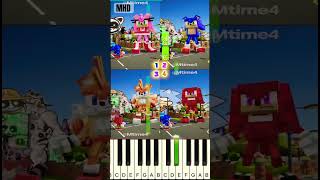 SonicEXE amp Knuckles VS Sonic Baby Mtime4  Piano Tutorial [upl. by Raphael]