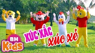 Xúc Xắc Xúc Xẻ ♫ Nhảy múa cùng Gà Vịt Mèo và Heo ✿ Nhạc Thiếu Nhi [upl. by Jola]